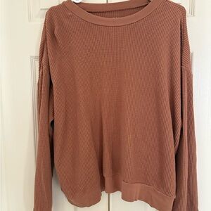 Set active waffle knit sweater